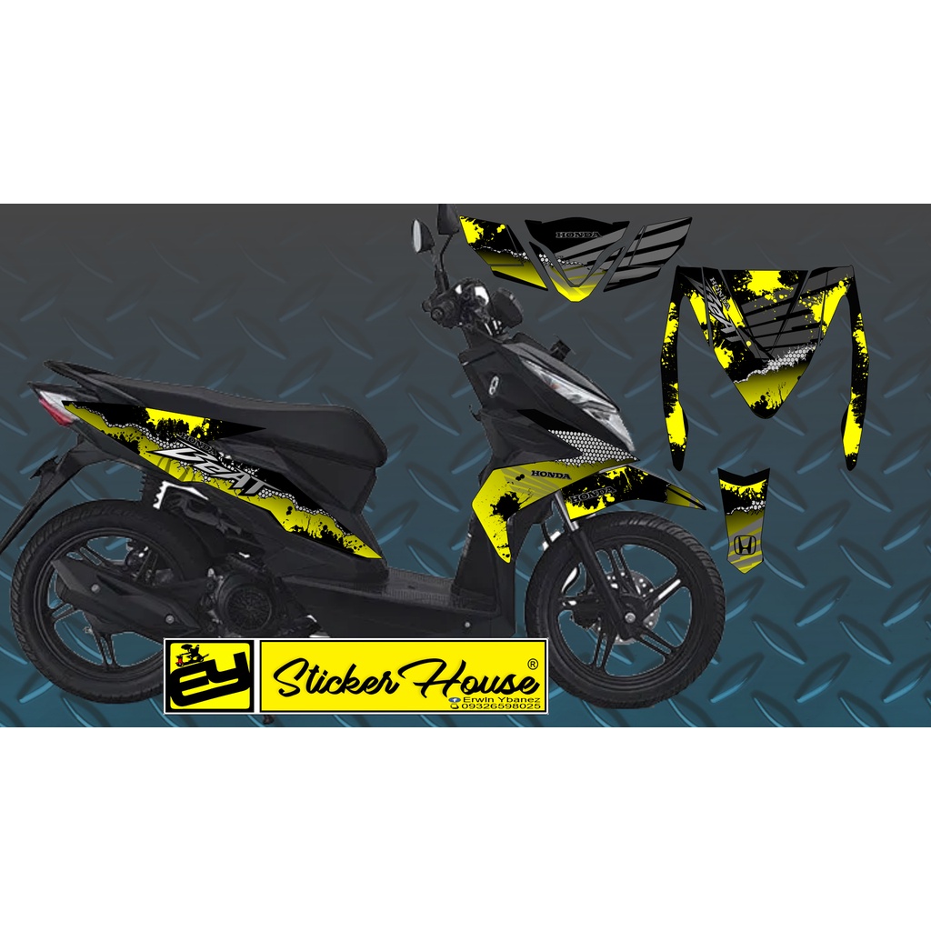 Honda BEAT fi V2 Decals Laminated Shopee Philippines