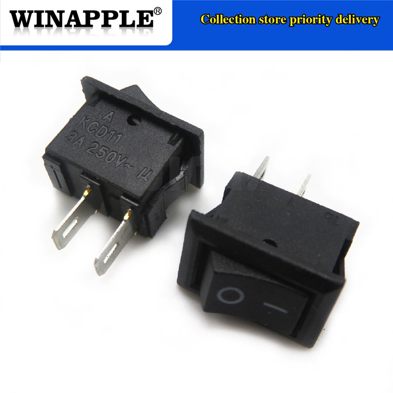 10pcs/lot Ship switch KCD-117-S KCD1-11 black 2 feet 8.5mmx13.5mm the ...