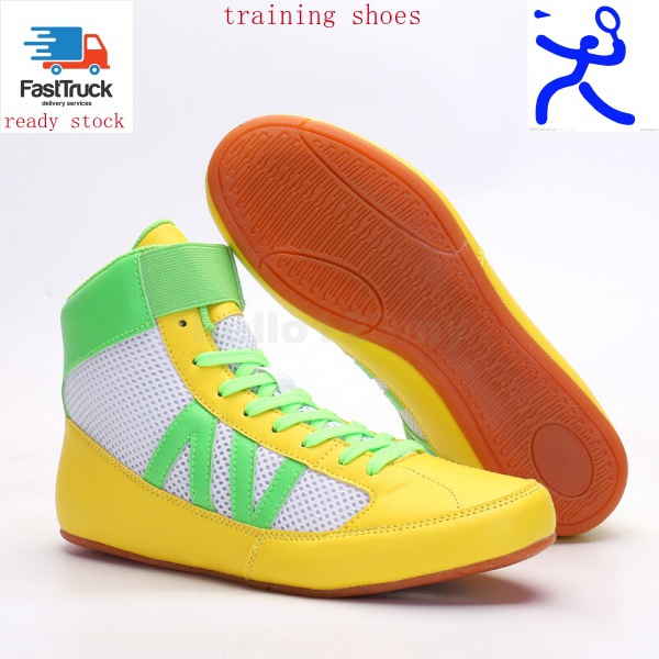 Ready Stock New Men Women Boxing Boot Wrestling Costumes For Men High