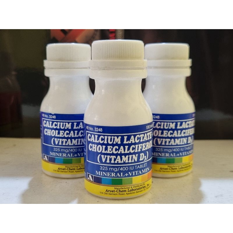 Calcium Lactate + Cholecalciferol (Vitamin D3) Shopee Philippines