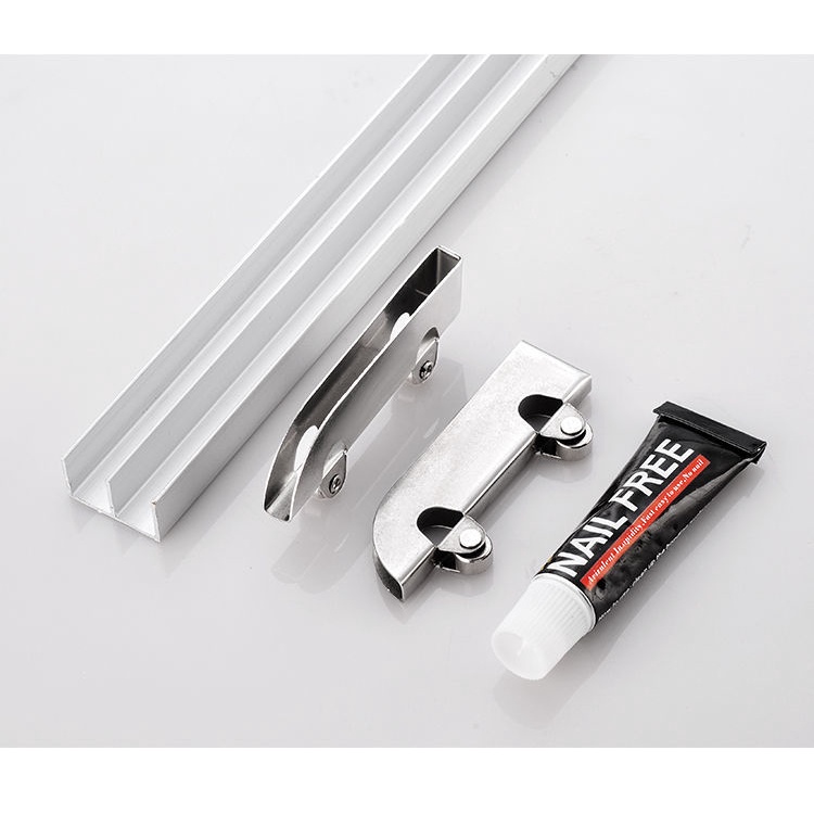 Thickened 5mm Glass Sliding Door Track Phone Showcase Double