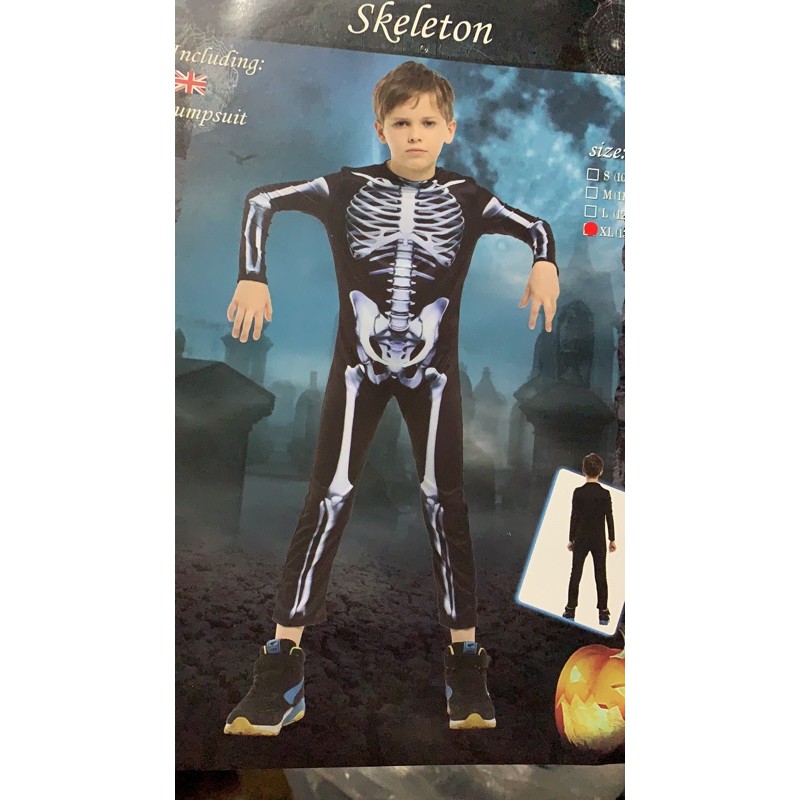 Skeleton costume for kids 4-10yrs(good quality ) | Shopee Philippines
