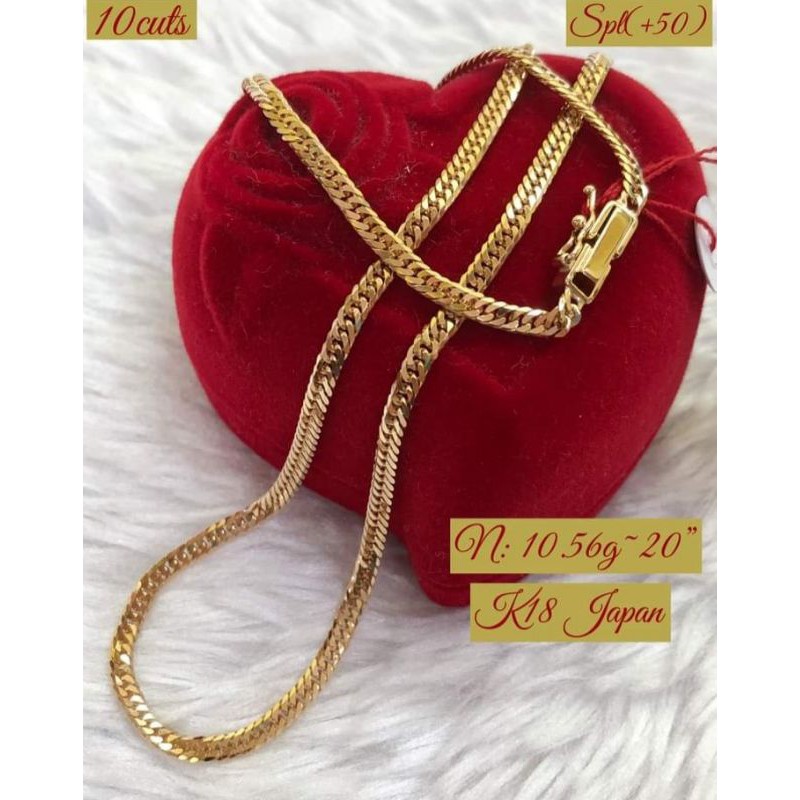 ❤K18/GOLD/K18/JAPAN GOLD/PAWNABLE/NECKLACE | Shopee Philippines