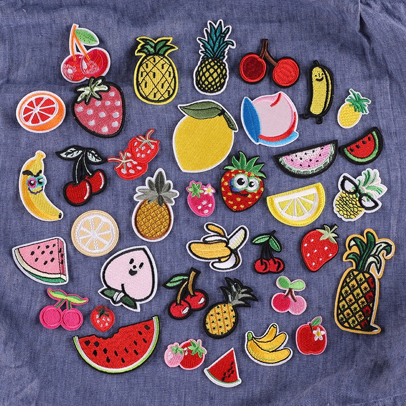 37pcs-set-super-cute-fruit-pattern-embroidered-patches-for-clothing-diy