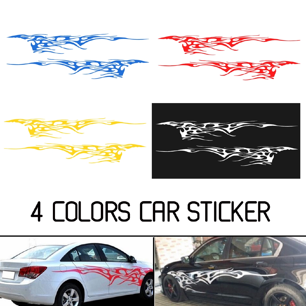 102''X19'' Car Decal Vinyl Graphics Two Side Stickers Body | Shopee ...