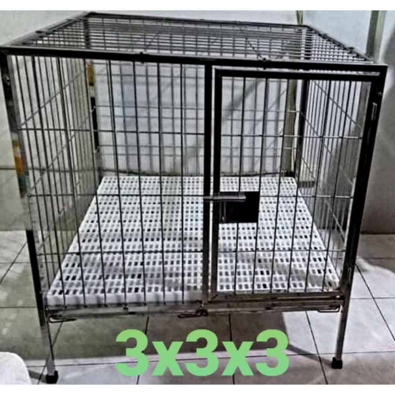 3x3x3 1door 304 stainless dog cage Shopee Philippines