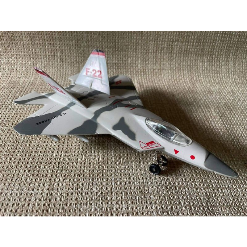 TMLM Vintage Lockheed Martin F-22 Stealth Aircraft Toy Diecast Vehicle ...