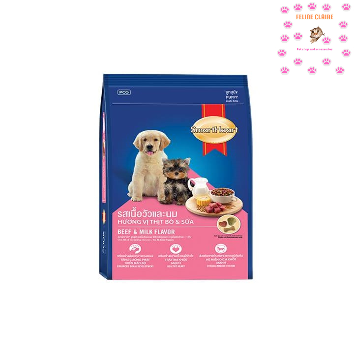 SmartHeart Puppy Food Milk and Beef (1kg Repacked) | Shopee Philippines