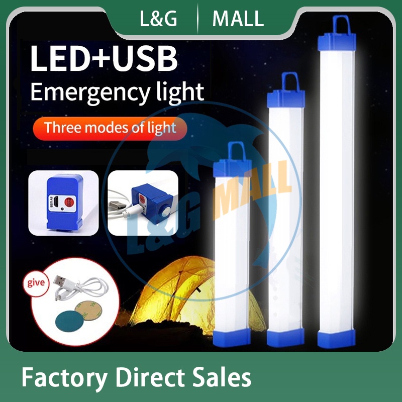 L&G USB Light 20W 40W 60W LED Tube/USB Lamp Portable led rechargeable Light outdoor emergency