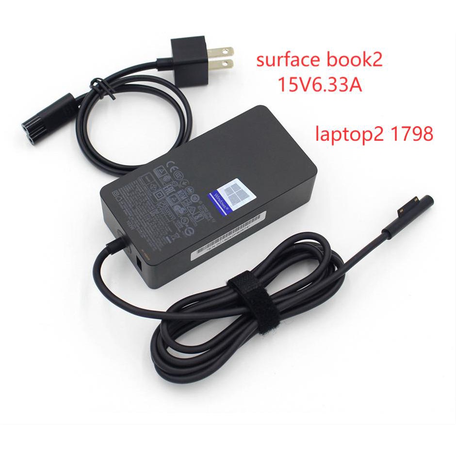 102W 15V 6.33A Power Adapter Charger for Microsoft Surface 1798 book 2 ...