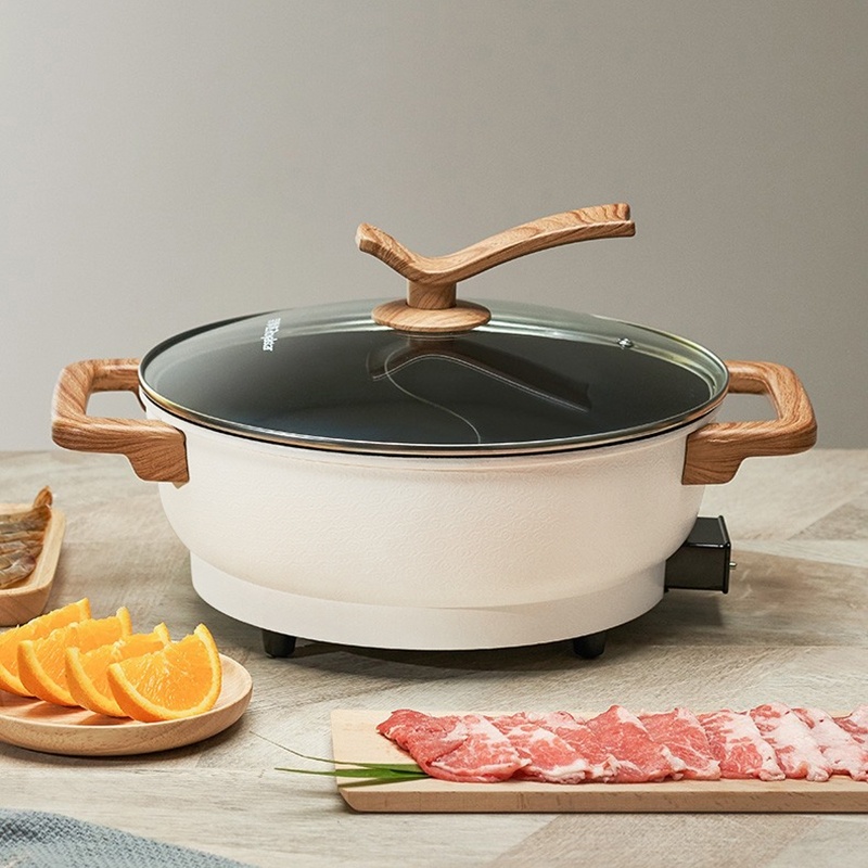 Multifunction Induction Cooker Mandarin Duck Hot Pot Non stick Electric Hotpot Shabu Soup