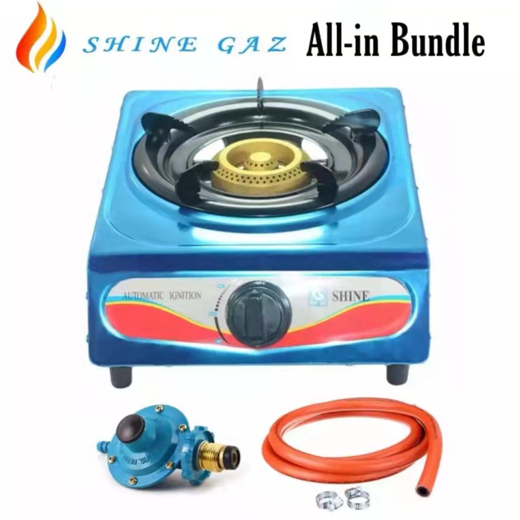 Single Burner and Double Burner Stove With Regulator And 1.5m LPG Hose Free 2pcs Clamp Top Flame