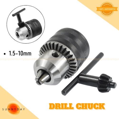 Drill Chuck Head Adapter 10mm Replacement for Electric or Manual Drills ...