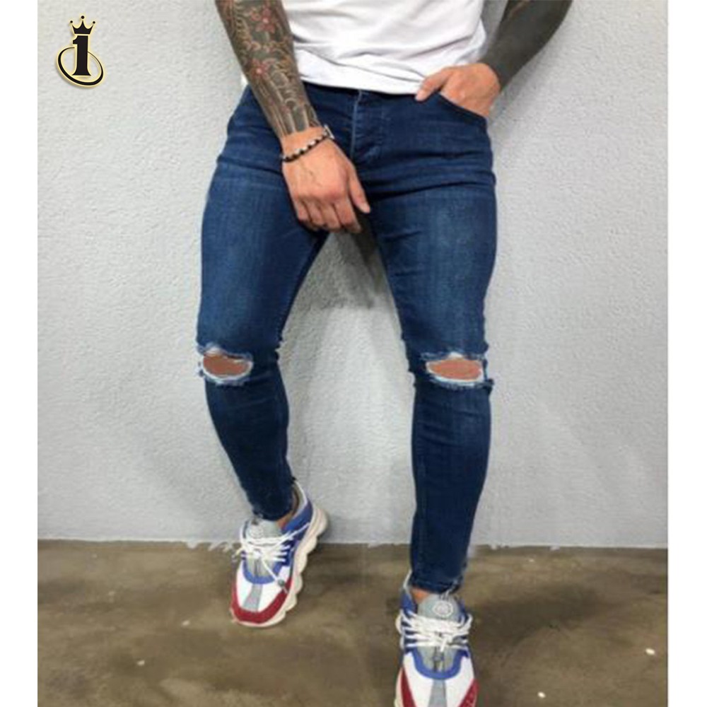 Ripped cheap knee joggers