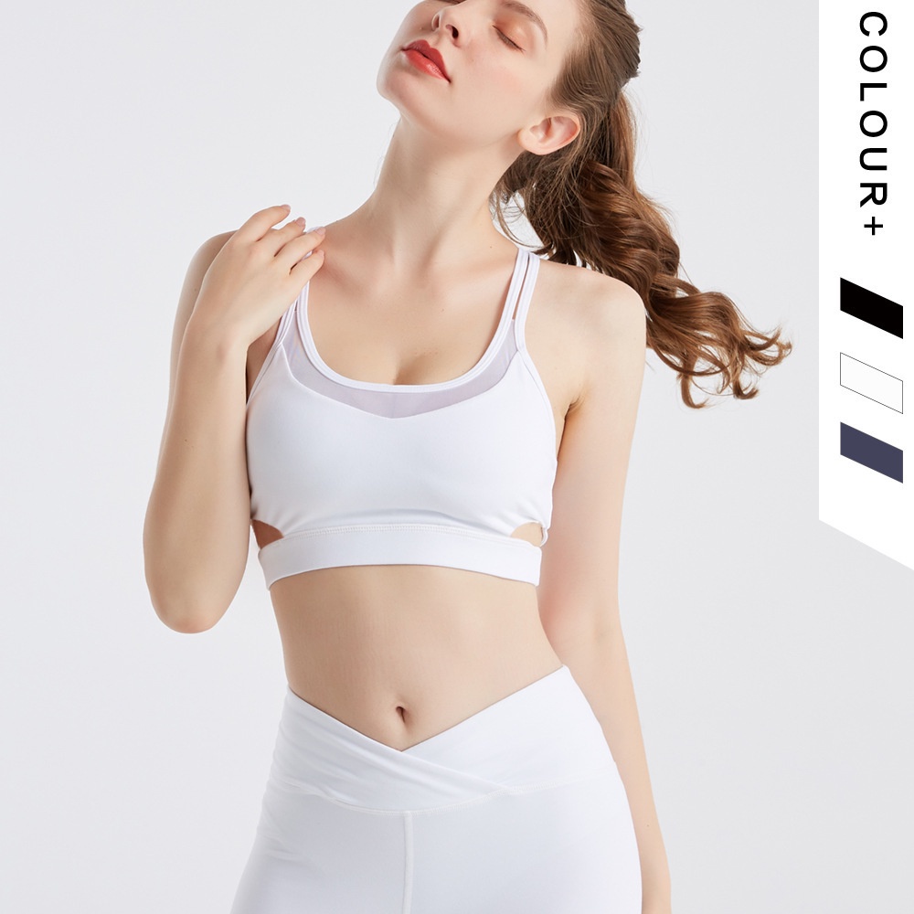 Lulu Bra Ladies Fashion Sexy Top Navel Nude Sports Slim Breathable