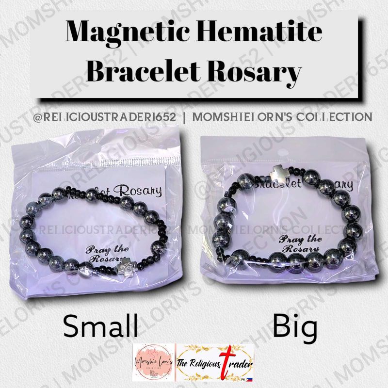 Hematite Magnetic Rosary Bracelet Shopee Philippines