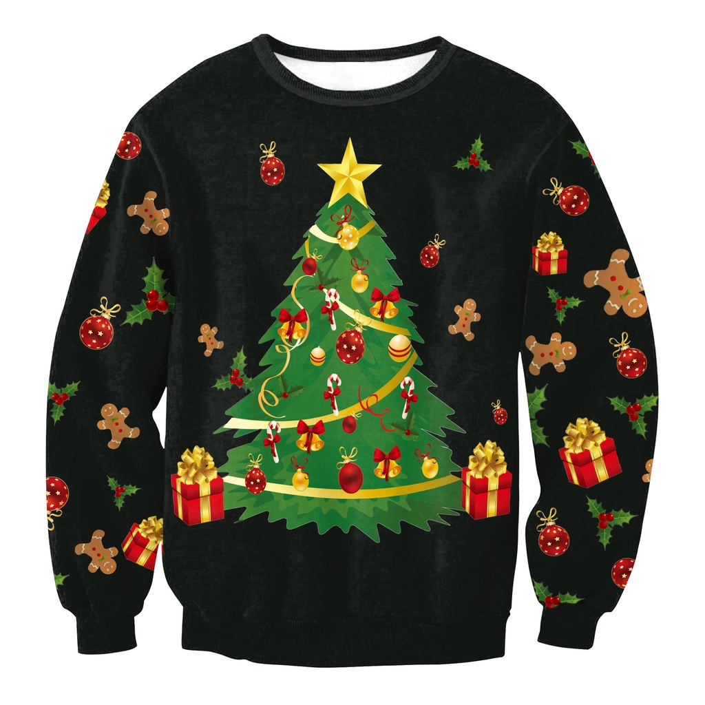Ugly Christmas Sweatshirts for Men Women 2021 New Year Woman