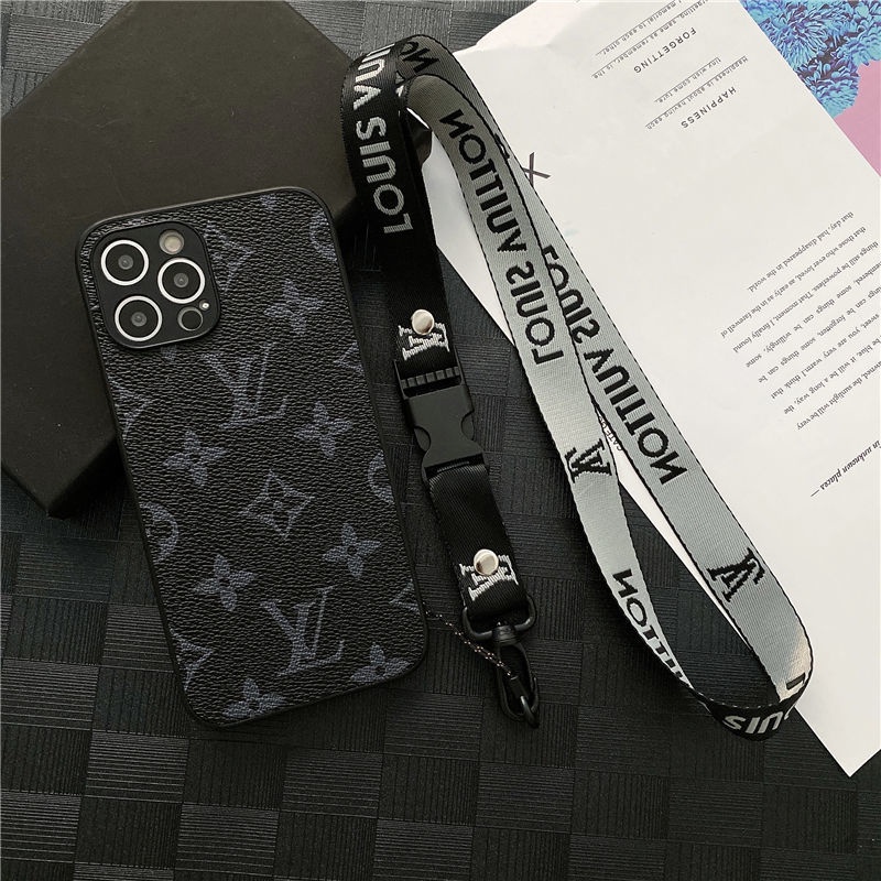 Louis Vuitton LV presbyopia 11/12promax apple x/xr hanging neck lanyard  mobile phone case iphone8 fi