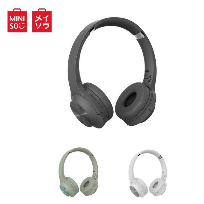 Miniso CD Patterned Wireless On Ear Headphones Earphones Model TM 053