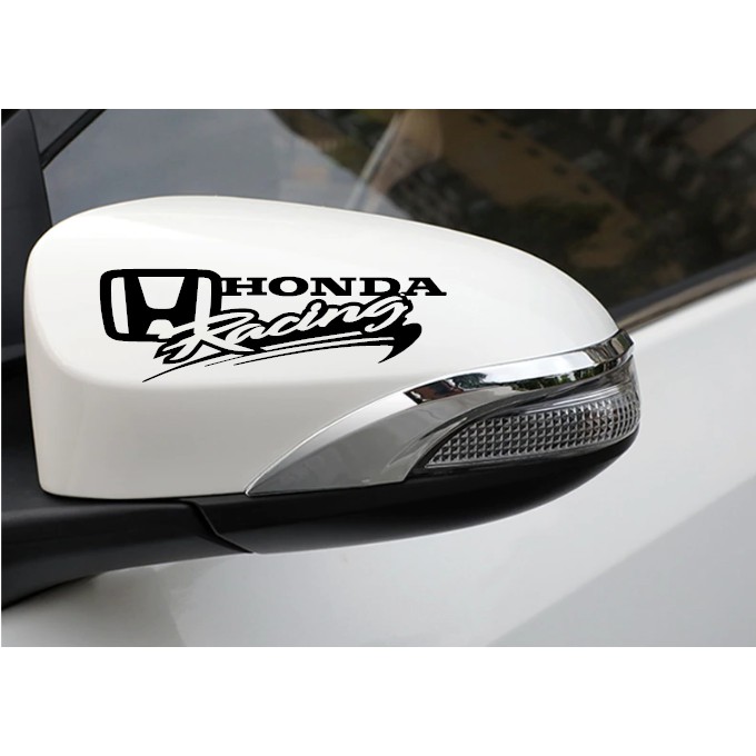 2pcs. HONDA Racing both Sidemirror Car Sticker 3years Warranty Size ...