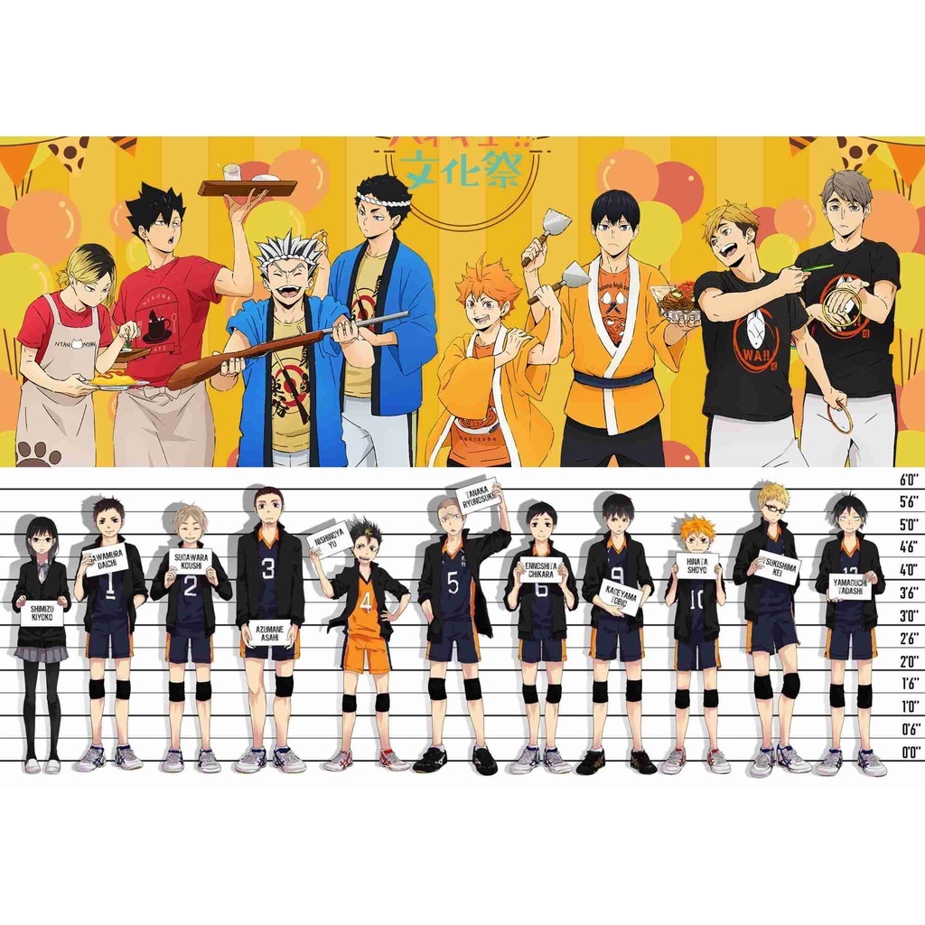 Haikyuu!! Characters Poster A4 Size | Shopee Philippines