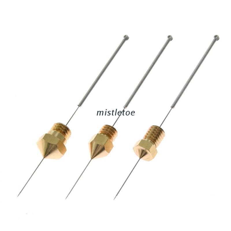 MIS Nozzle Cleaning Set 10 Pcs 0.2/0.25/0.3/0.35/0.4 mm Stainless Steel ...