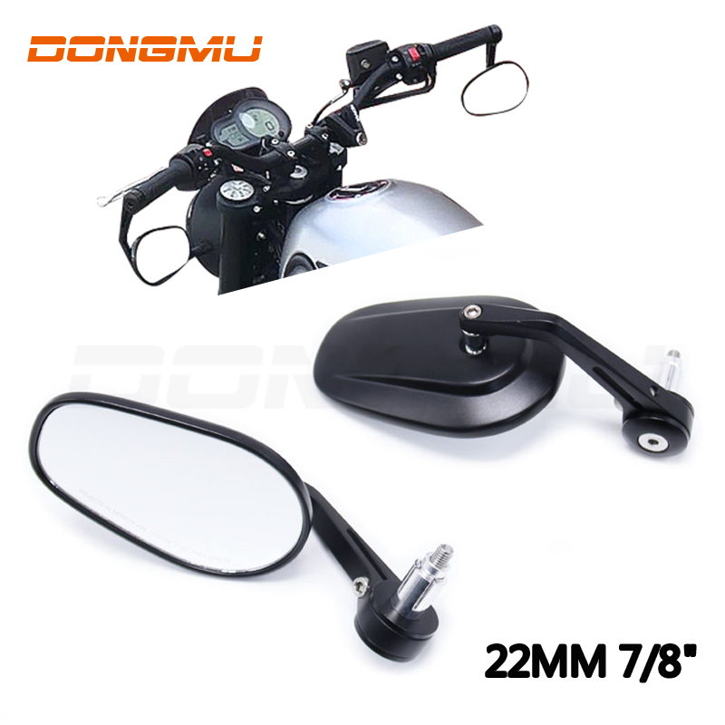 Motorcycle Mirror Bar End Rear View Mirror side mirror 7 8 Handlebar nmax side mirror for Touring Cruiser Chopper Cafe Racer Shopee Philippines