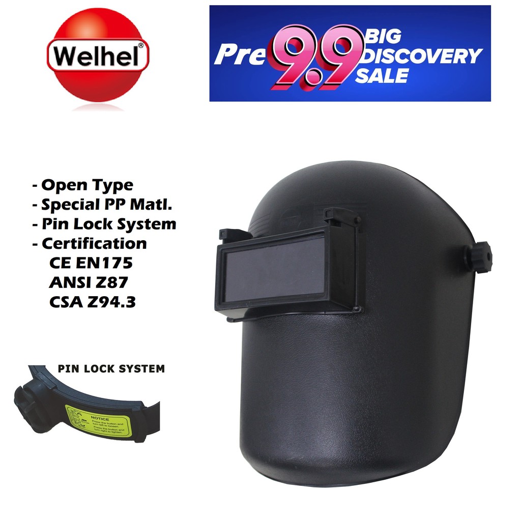 Welhel Welding Mask / Helmet Open Type Heavy Duty Shopee Philippines