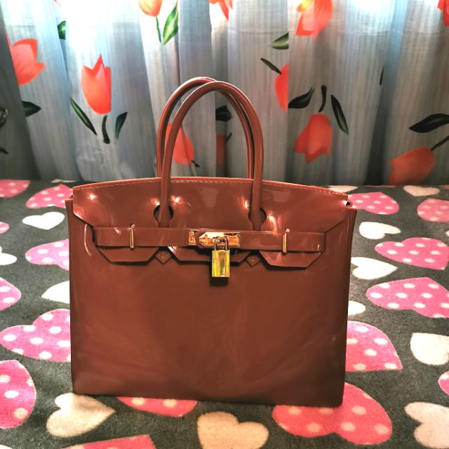 Hermes birkin inspired jelly hand bag cute pink Shopee Philippines