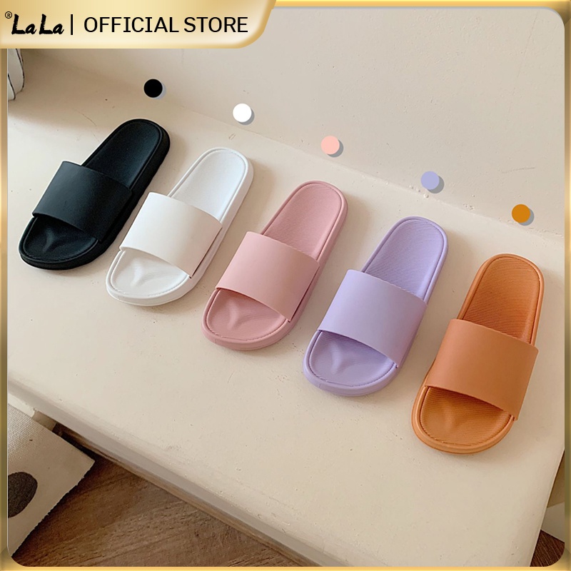 【LaLa】Lala Shoes footwear Thin Strip Comfy Rubber Slippers for women ...