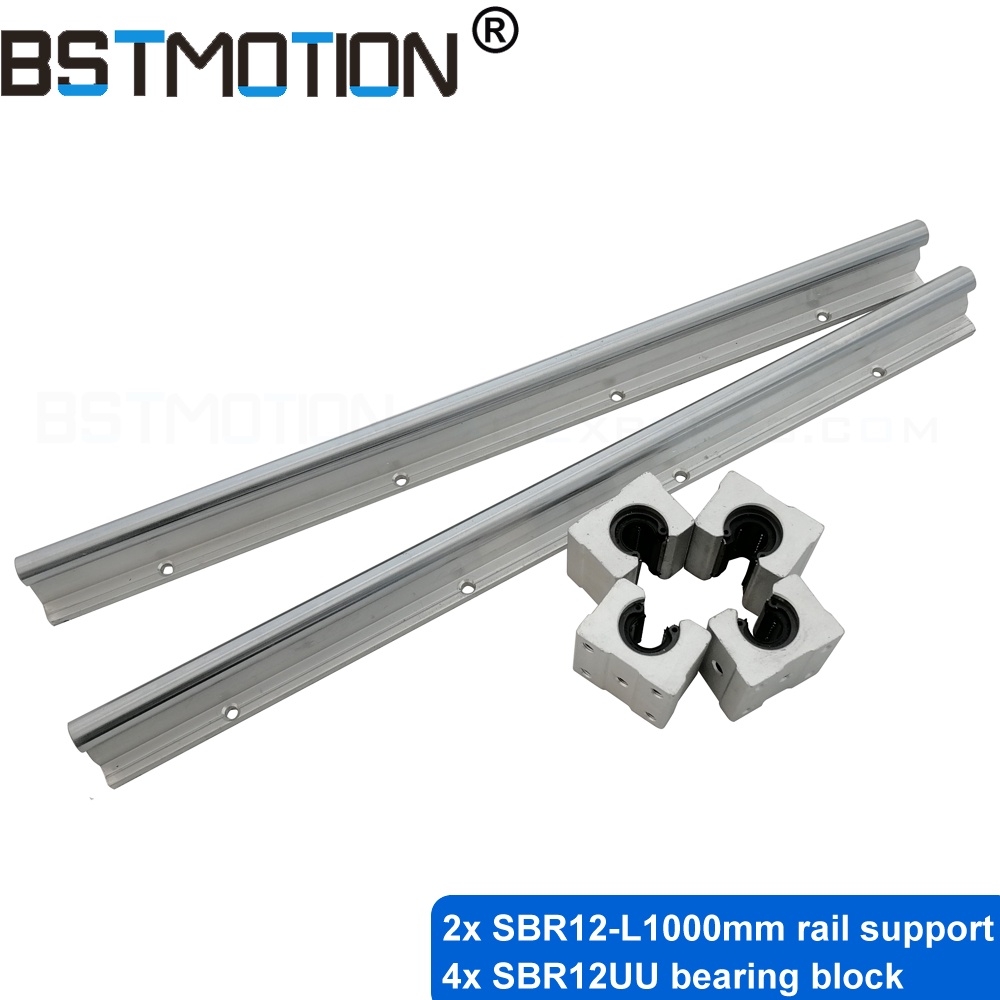 Guides SBR16 16mm Rail Length 300mm-600mm Linear Guide with 2pcs SBR16UU Set CNC Router for 3D Print Part Linear Rail Guide Linear Motion Guides