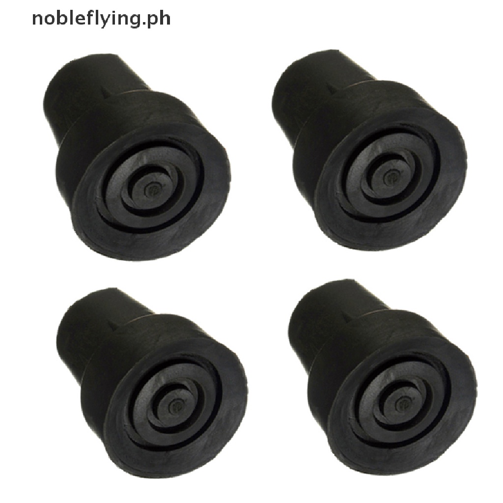 nobleflying 1x Walking Stick Cane Crutch Pad Rubber Heavy Duty Metal