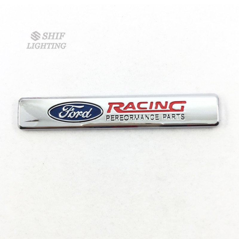 1 x Metal Ford Racing Car Side Fender Rear Emblem Sticker | Shopee ...
