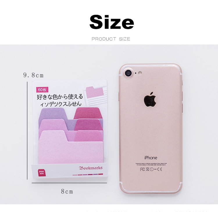 Korea Creative Gradient Color Sticky Notes Message Stickers Office ...