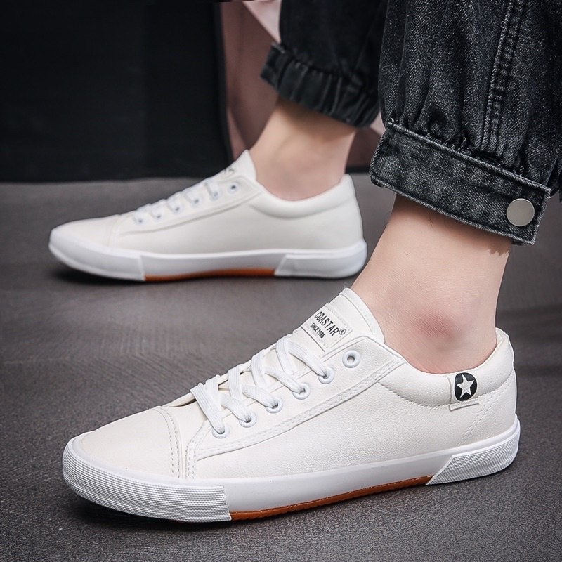 COASTAR Men Shoes Leather Shoes For Men Sneaker White Shoes For Mens ...