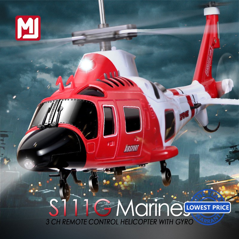 Fast Delivery SYMA S111G Attack Marines RC Helicopter Big