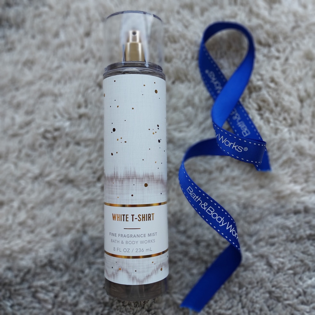 Original Bath & Body Works USA White TShirt Fine Fragrance Mist (Fresh