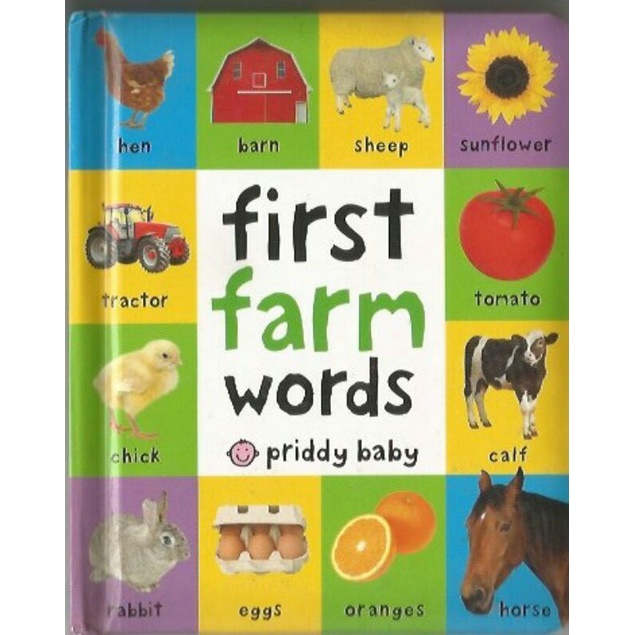 First Farm Words ( Priddy Baby Board book ) | Shopee Philippines