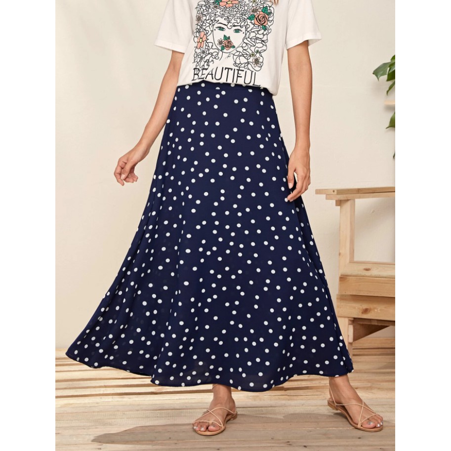 Polka dot 2024 flare skirt