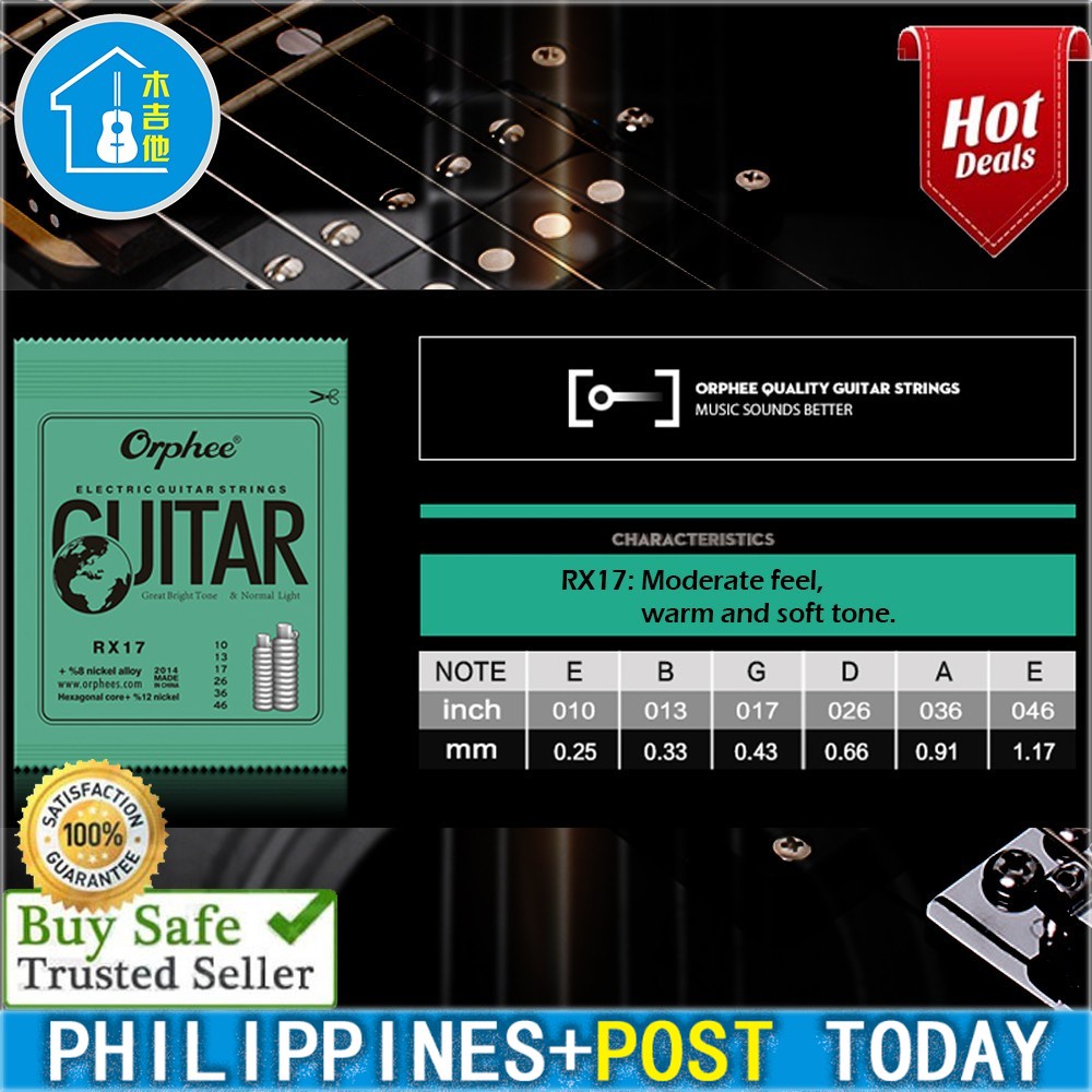 Cuerdas Orphee RX17 P/Guitarra Eléctrica .010-046 KAIRON - Repuestos - Foto 7