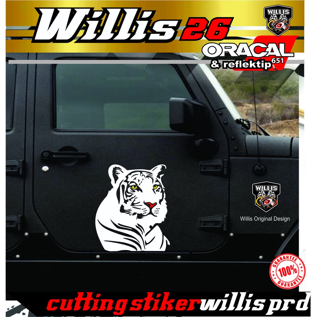TIGER CUTTING STICKERS TIGER/ Car Body Stickers | Shopee Philippines
