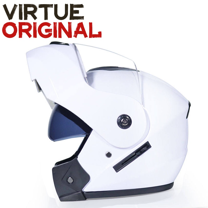 Anak Virtue White Original ICC Sticker Modular Helmet Motorcycle Full
