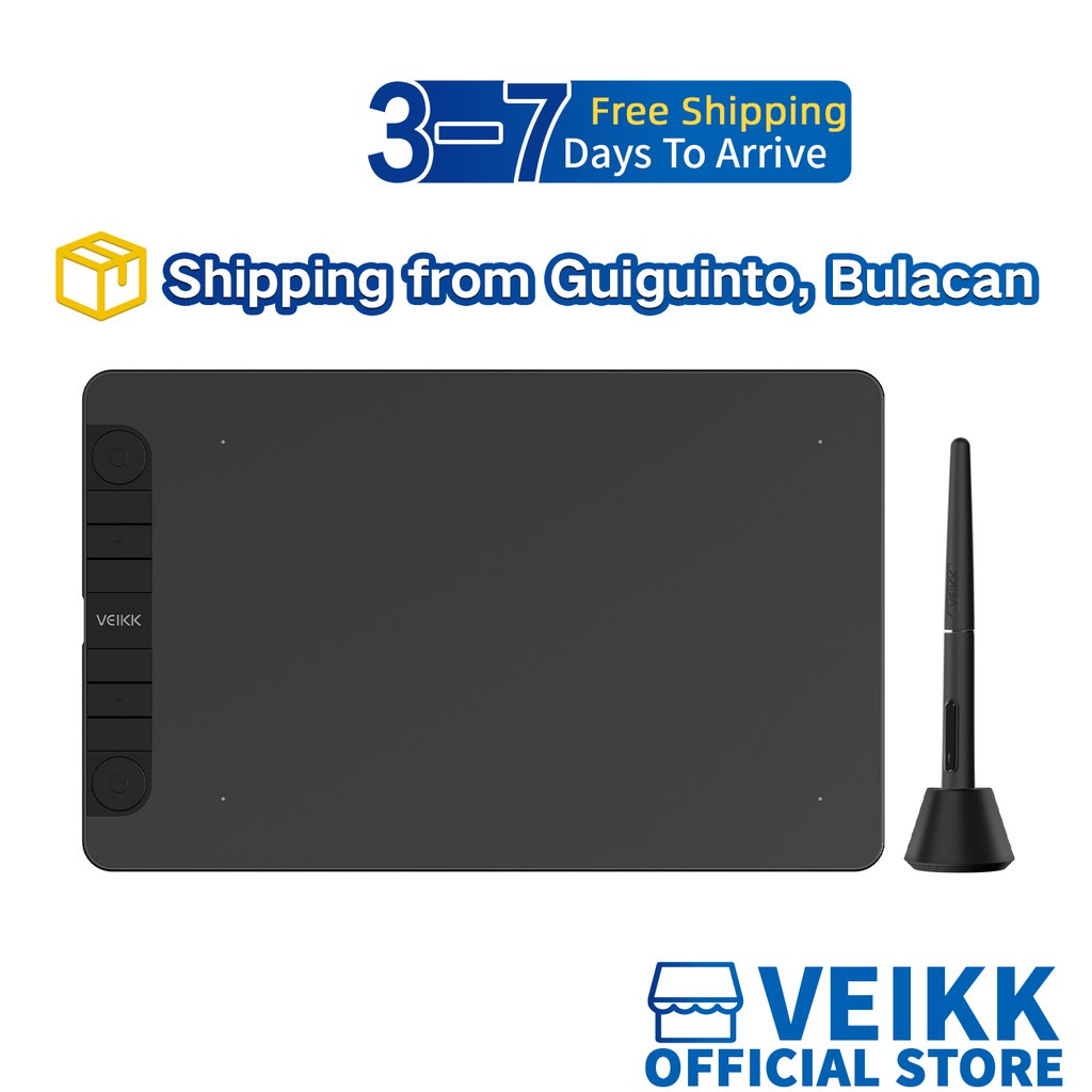 Ready Stock 】 VEIKK VK1060PRO Graphic Tablets Digital Pen Tablet Phone
