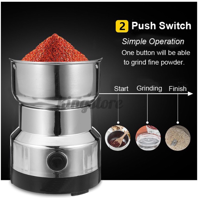 Electric Coffee Bean Grinder Stainless Steel Milling Machine COD