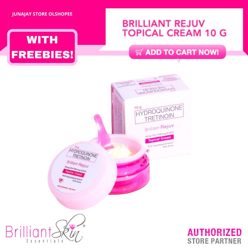 Brilliant Rejuv Topical Cream 10g Hydroquinone Tretinoin Shopee