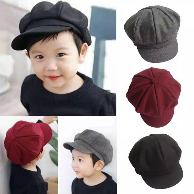 Little Boy Hats 6 Months 3 Years Old Pet Beret Hats Cool Painter Children Shopee Philippines