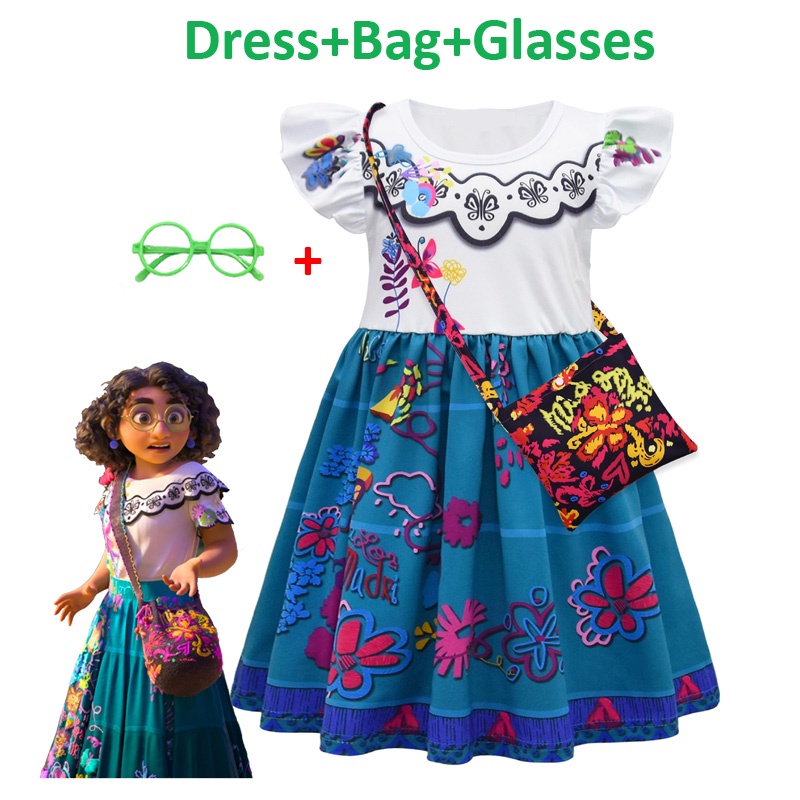 En canto Costume Mirabel Isabela Dress and Mirabel Glasses En canto Bag ...