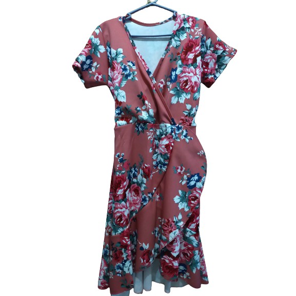 Old rose floral clearance dress