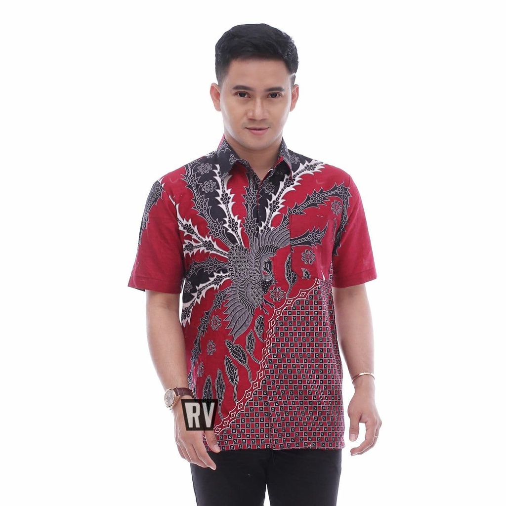 Short Sleeve batik Hem Fine Material 32 HMRV Wch5 | Shopee Philippines