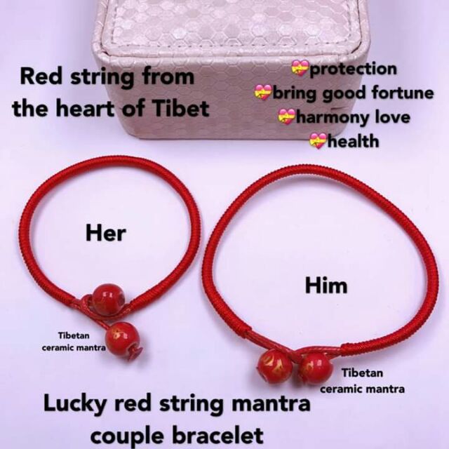 Red ribbon bracelet on sale meaning